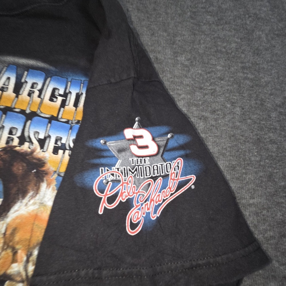 90's Chase Dale Earnhardt 700 Charging Horses T-Shirt Vintage AOP Size XL - Picture 9 of 11